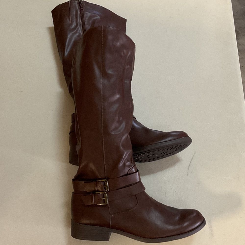 Style & Co. Dark Brown Heeled Boots